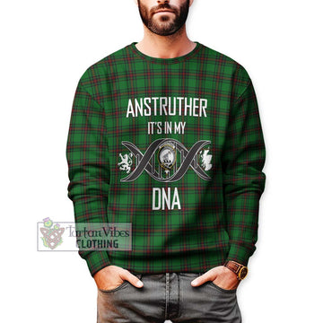 Anstruther Tartan Sweatshirt with Family Crest DNA In Me Style Unisex - Tartan Vibes Clothing