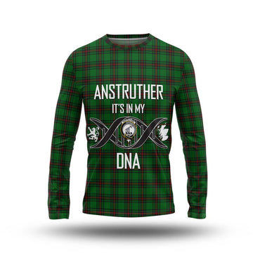 Anstruther Tartan Long Sleeve T-Shirt with Family Crest DNA In Me Style Unisex - Tartan Vibes Clothing