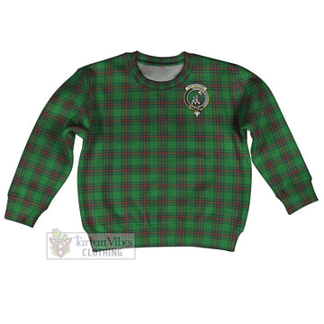 Anstruther Tartan Kid Ugly Sweater with Family Crest Kid - Tartan Vibes Clothing