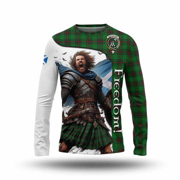 Anstruther Crest Tartan Long Sleeve T-Shirt Inspired by the Freedom of Scottish Warrior Unisex - Tartan Vibes Clothing