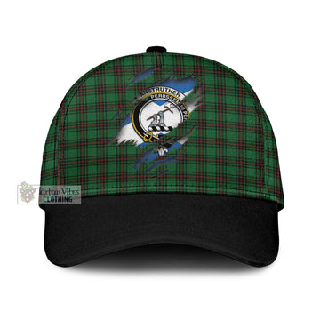 Anstruther Tartan Classic Cap with Family Crest In Me Style