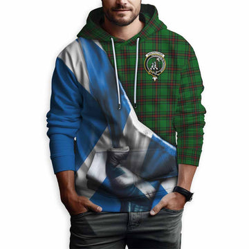 Anstruther Tartan Hoodie with Family Crest Scotland Patriotic Style Pullover Hoodie - Tartan Vibes Clothing