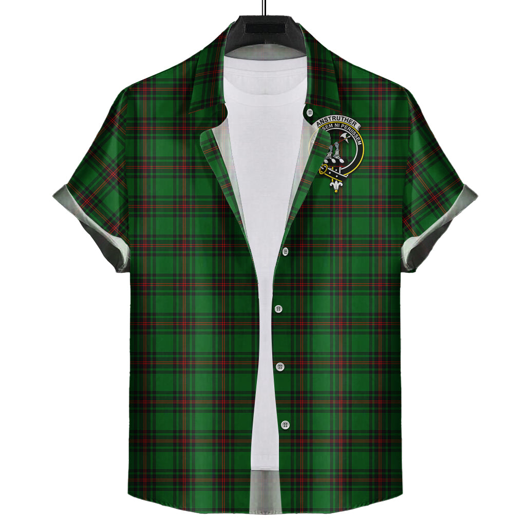 Anstruther Tartan Hawaiian Shirt with Family Crest Kid - Tartan Vibes Clothing