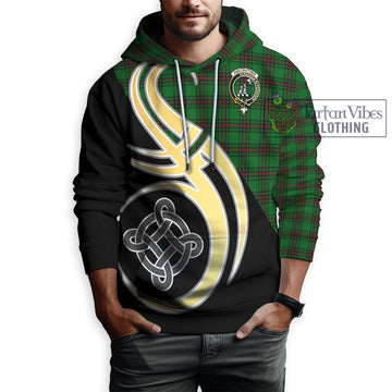 Anstruther Tartan Hoodie with Family Crest and Celtic Symbol Style Zip Hoodie - Tartan Vibes Clothing