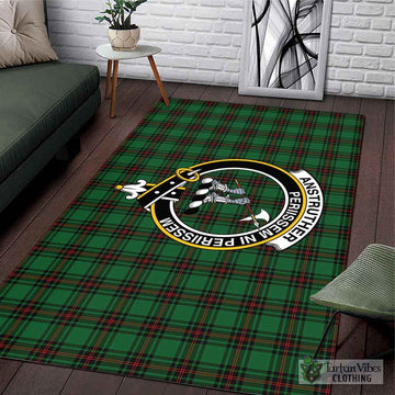 Anstruther Tartan Area Rug with Family Crest L 59*86 inch (150x220 cm) - Tartan Vibes Clothing