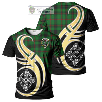 Anstruther Tartan T-Shirt with Family Crest and Celtic Symbol Style Kid's Shirt - Tartan Vibes Clothing