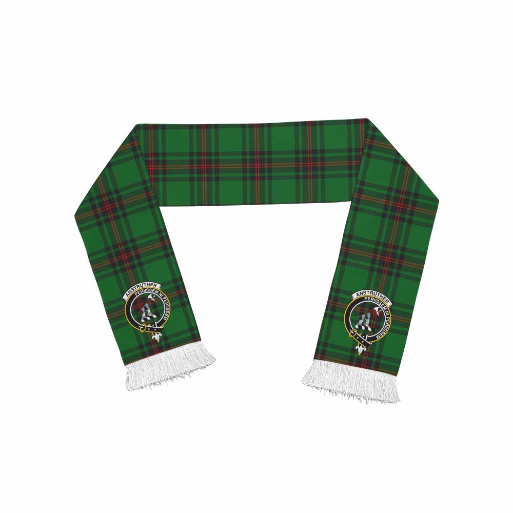 Anstruther Tartan Ruffneck Scarf with Family Crest One Size 67.7*6.7 inches - Tartan Vibes Clothing