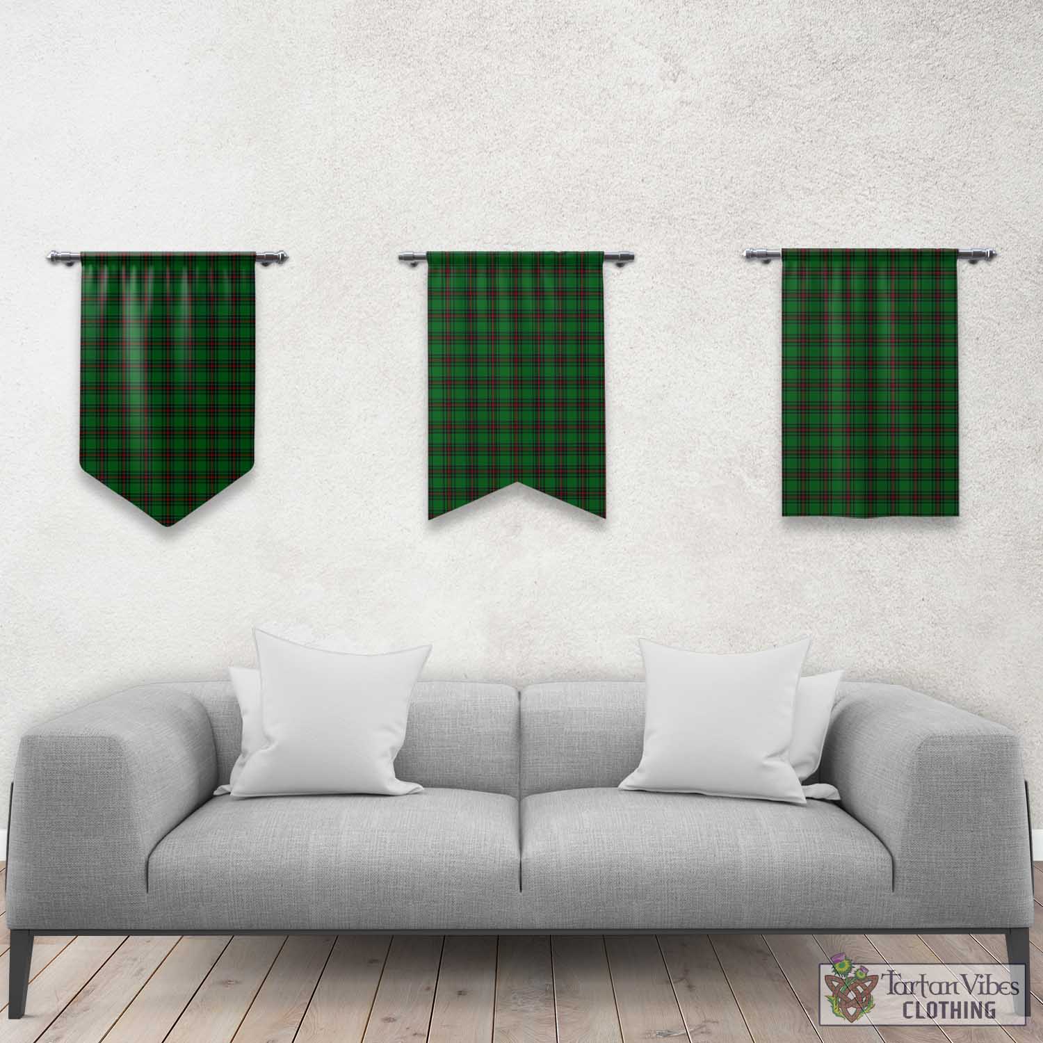 Tartan Vibes Clothing Anstruther Tartan Gonfalon, Tartan Banner