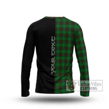 Anstruther Tartan Long Sleeve T-Shirt with Family Crest and Half Of Me Style - Tartan Vibes Clothing