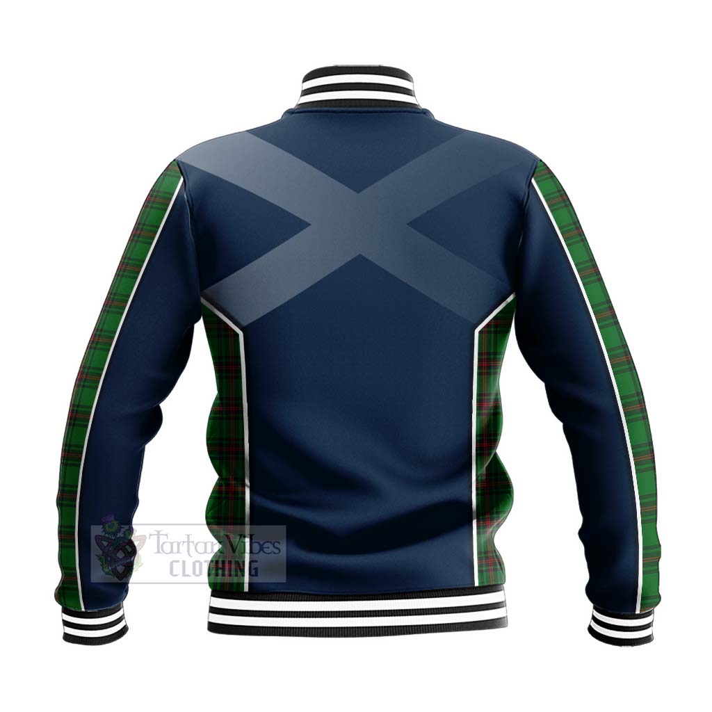 Anstruther Tartan Baseball Jacket with Family Crest and Scottish Thistle Vibes Sport Style - Tartan Vibes Clothing