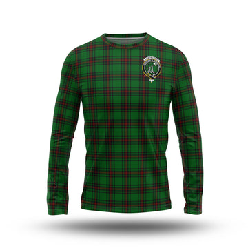 Anstruther Tartan Long Sleeve T-Shirt with Family Crest - Tartanvibesclothing
