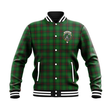 Anstruther Tartan Baseball Jacket with Family Crest