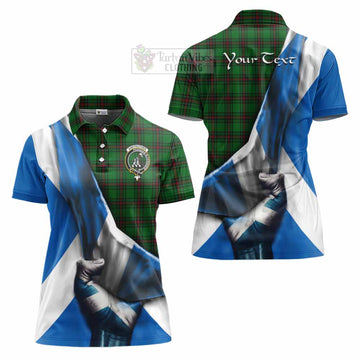 Anstruther Tartan Women's Polo Shirt with Family Crest Scotland Patriotic Style - Tartan Vibes Clothing