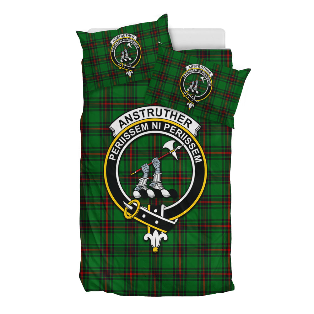 Anstruther Tartan Bedding Set with Family Crest - Tartan Vibes Clothing