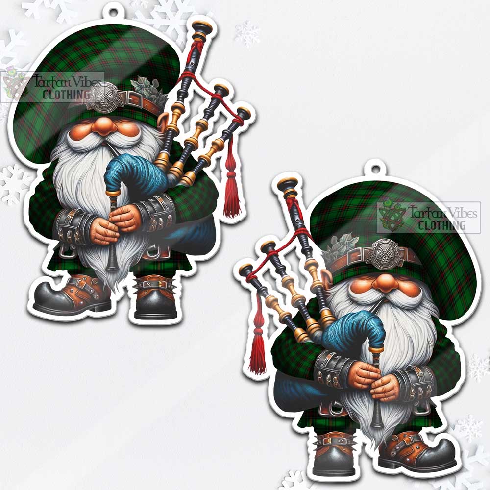 Tartan Vibes Clothing Anstruther Tartan Badpiper Gnome Christmas Ornament