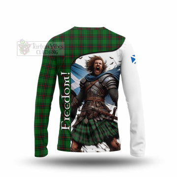 Anstruther Crest Tartan Long Sleeve T-Shirt Inspired by the Freedom of Scottish Warrior - Tartan Vibes Clothing