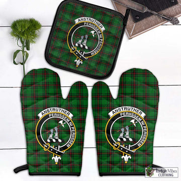 Anstruther Tartan Combo Oven Mitt & Pot-Holder with Family Crest - Tartan Vibes Clothing