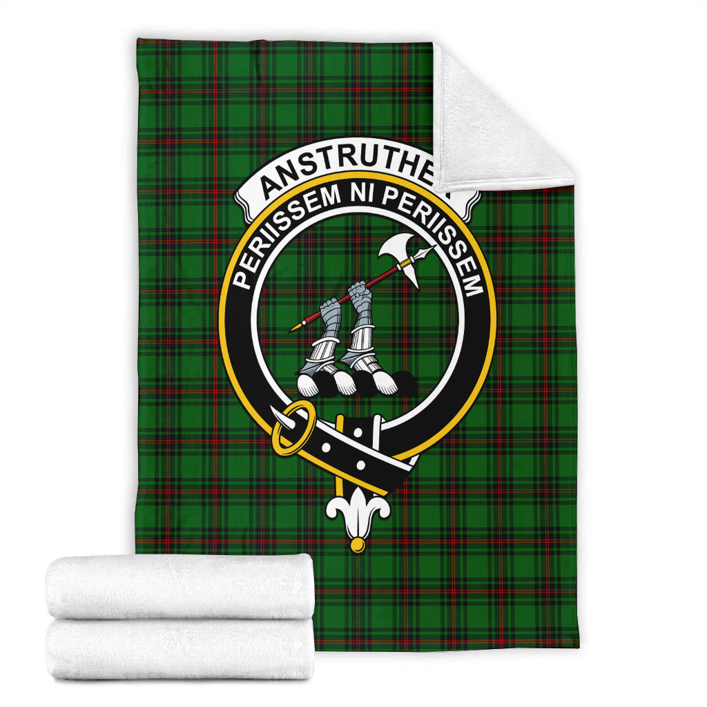 Anstruther Tartan Blanket with Family Crest - Tartan Vibes Clothing