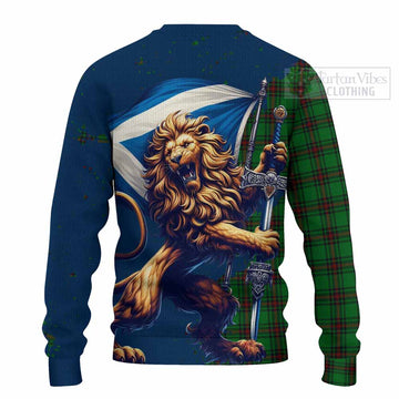 Anstruther Tartan Family Crest Knitted Sweater with Scottish Majestic Lion - Tartan Vibes Clothing