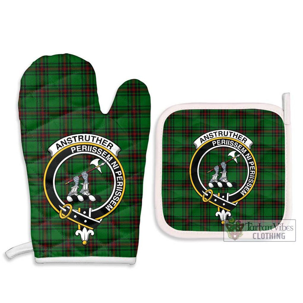 Anstruther Tartan Combo Oven Mitt & Pot-Holder with Family Crest - Tartan Vibes Clothing