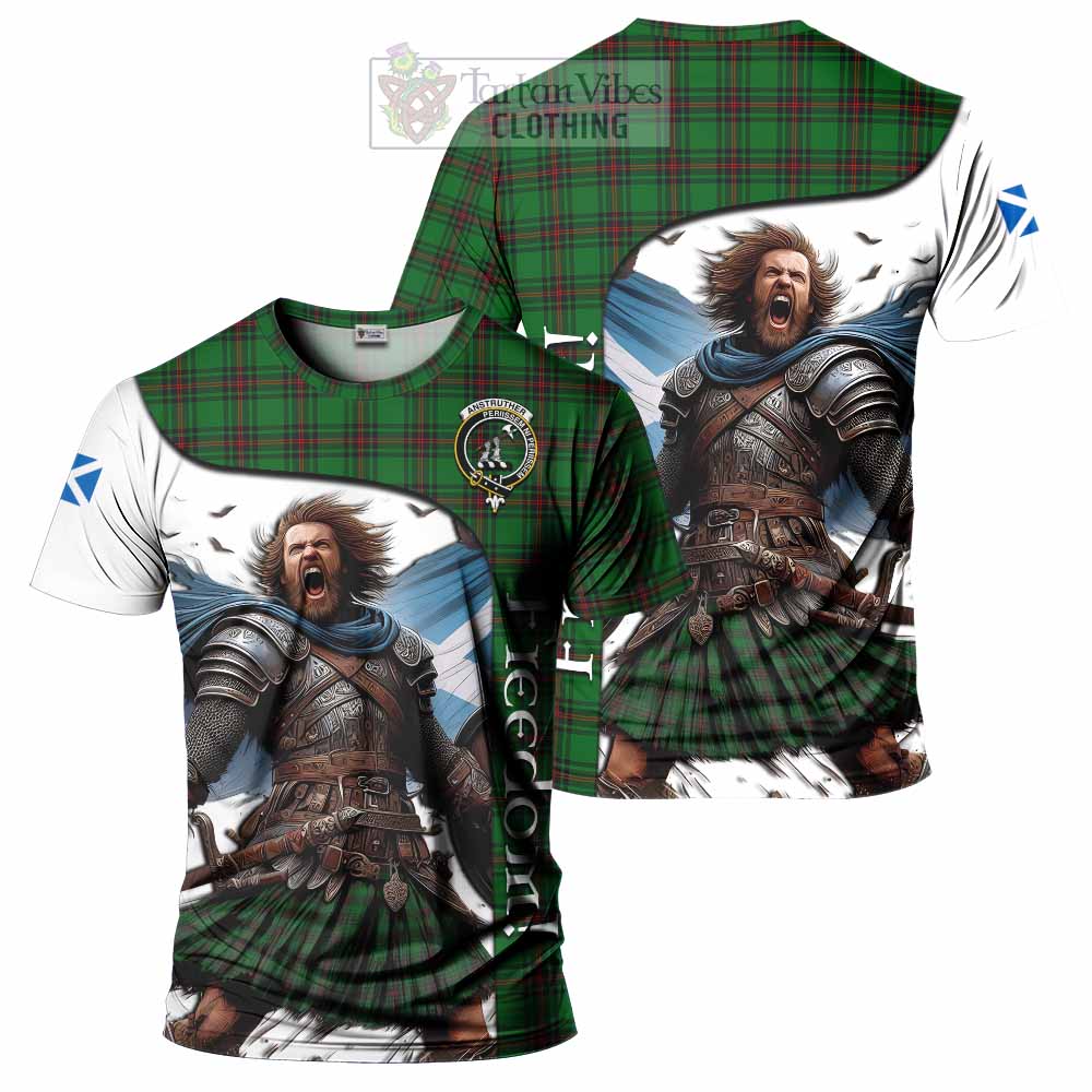 Anstruther Crest Tartan T-Shirt Inspired by the Freedom of Scottish Warrior - Tartan Vibes Clothing