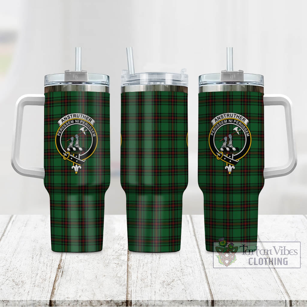 Anstruther Tartan Tumbler with Handle with Family Crest - Tartan Vibes Clothing