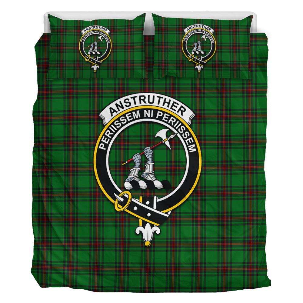 Anstruther Tartan Bedding Set with Family Crest - Tartan Vibes Clothing
