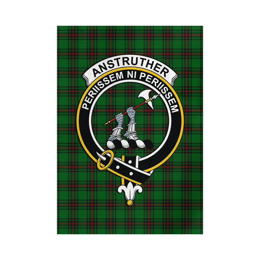 Anstruther Tartan Flag with Family Crest - Tartan Vibes Clothing