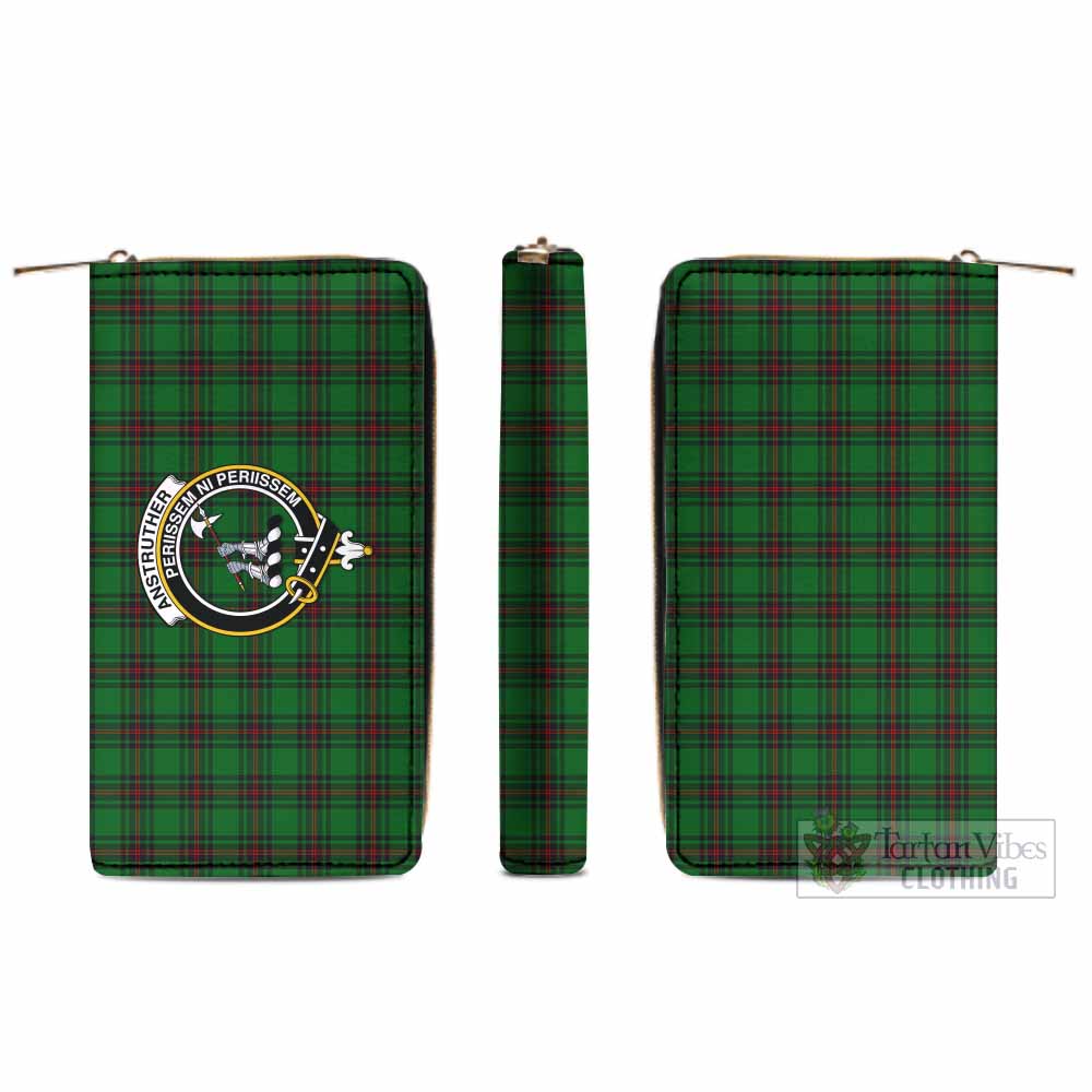 Tartan Vibes Clothing Anstruther Tartan Women's Leather Wallet with Family Crest