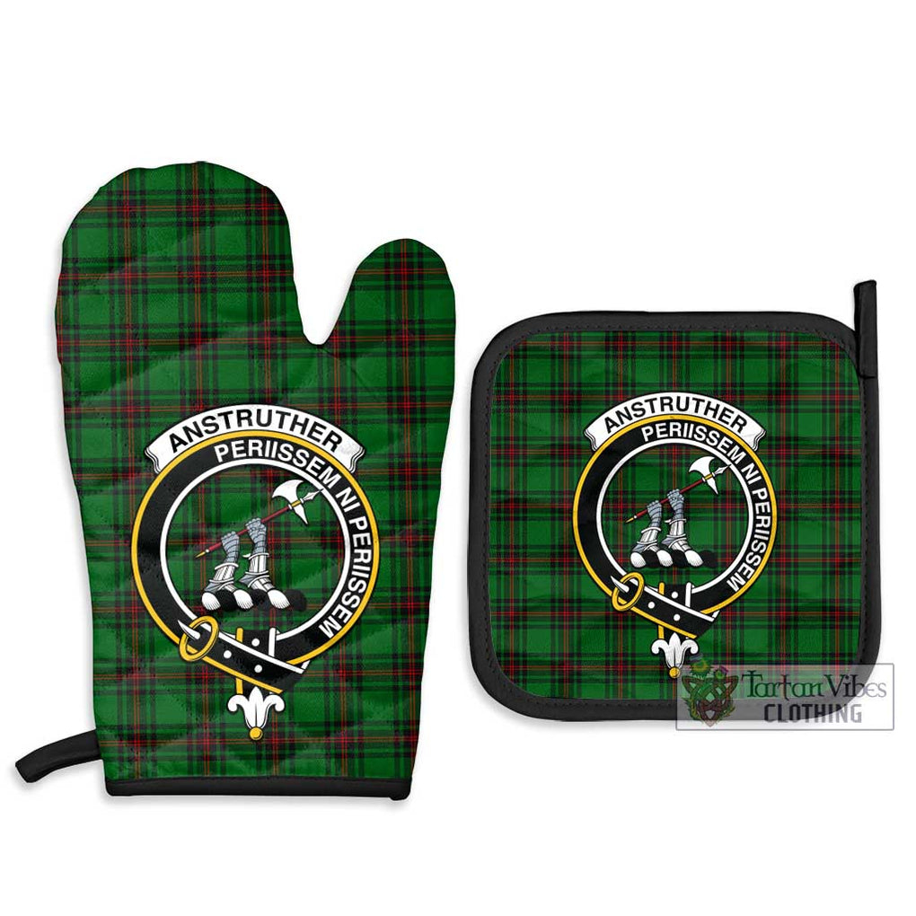 Anstruther Tartan Combo Oven Mitt & Pot-Holder with Family Crest - Tartan Vibes Clothing