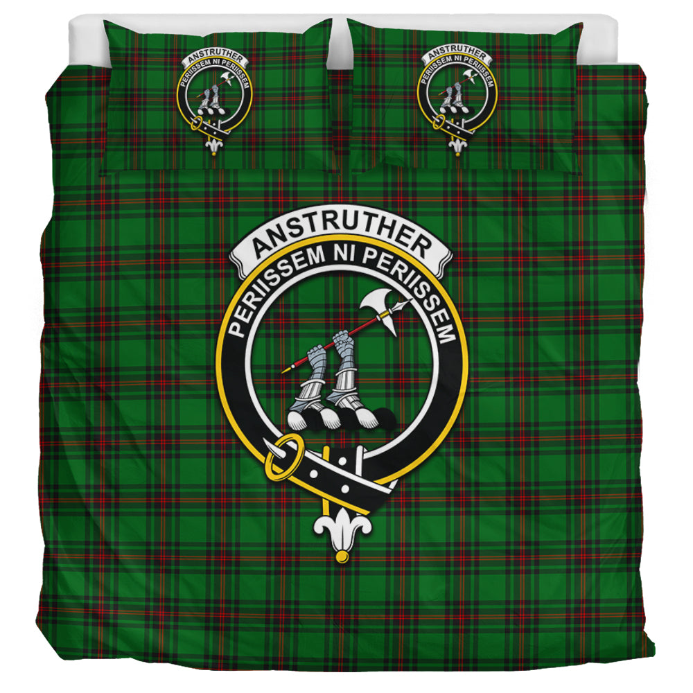 Anstruther Tartan Bedding Set with Family Crest UK Bedding Set UK Super King 104*94 inch - Tartan Vibes Clothing