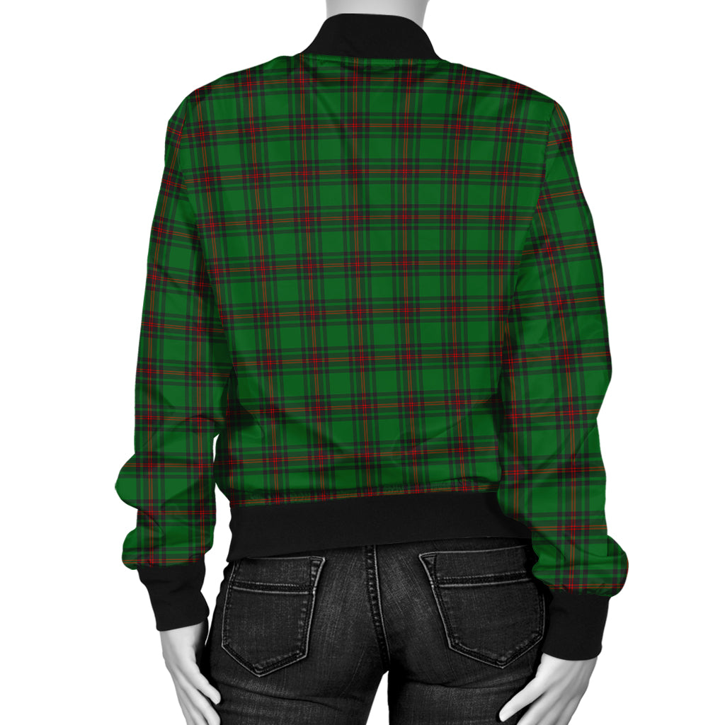 Anstruther Tartan Bomber Jacket with Family Crest - Tartanvibesclothing