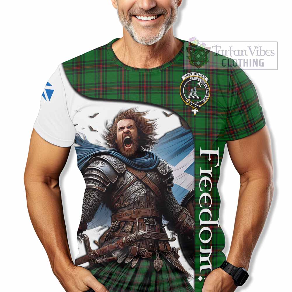 Anstruther Crest Tartan T-Shirt Inspired by the Freedom of Scottish Warrior - Tartan Vibes Clothing