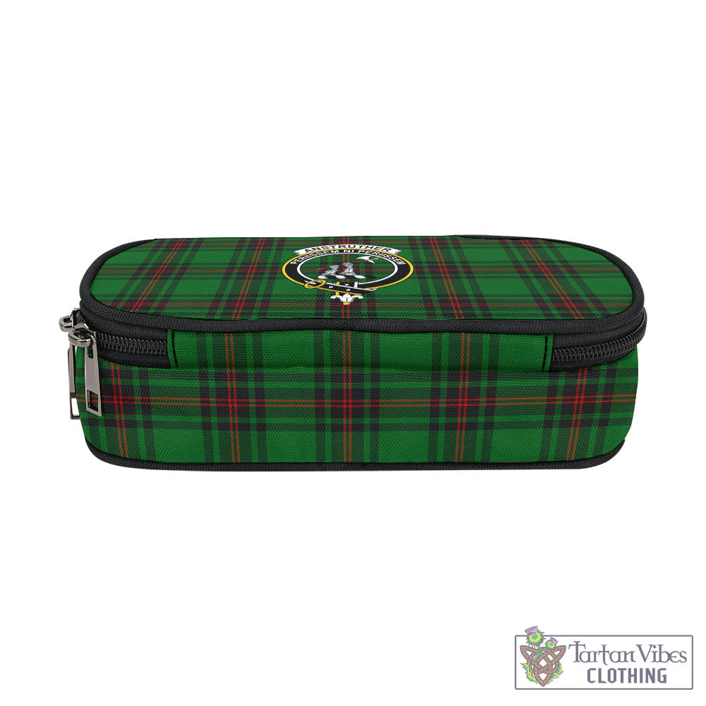 Anstruther Tartan Pen and Pencil Case with Family Crest - Tartan Vibes Clothing