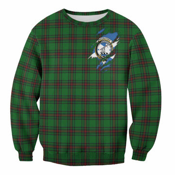 Anstruther Clan Crest In Me Tartan Sweatshirt Scotland Flag Style