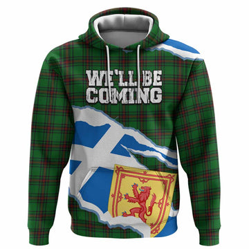 Anstruther Scotland Football Tartan Hoodie We'll Be Coming