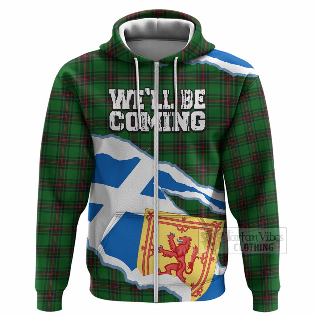 Anstruther Scotland Football Tartan Hoodie We'll Be Coming