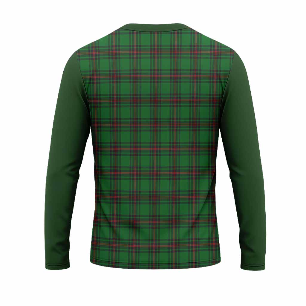 Anstruther Tartan Accent Long Sleeve T-Shirt with Family Crest