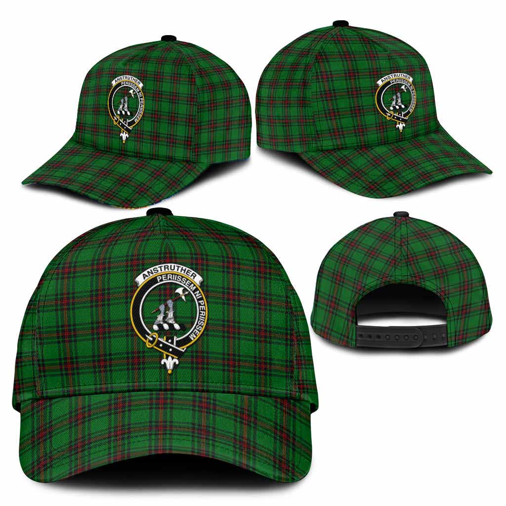 Anstruther Tartan Classic Cap with Family Crest
