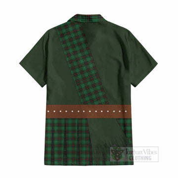 Anstruther Tartan Crest Cotton Hawaiian Shirt Kilt Costume Style