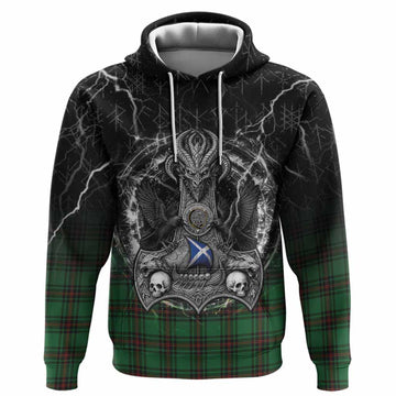 Anstruther Tartan Crest Hoodie Celtic Odin's Raven Legacy