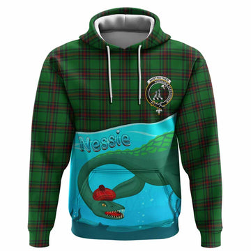 Anstruther Tartan Crest Hoodie Nessie Under Water