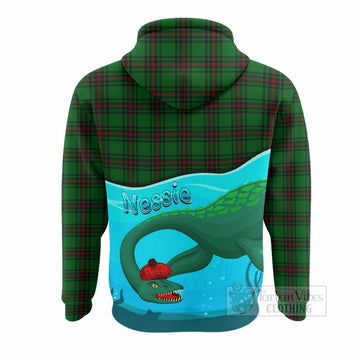 Anstruther Tartan Crest Hoodie Nessie Under Water
