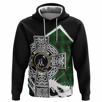 Anstruther Tartan Crest Hoodie Scottish Celtic Cross Heritage