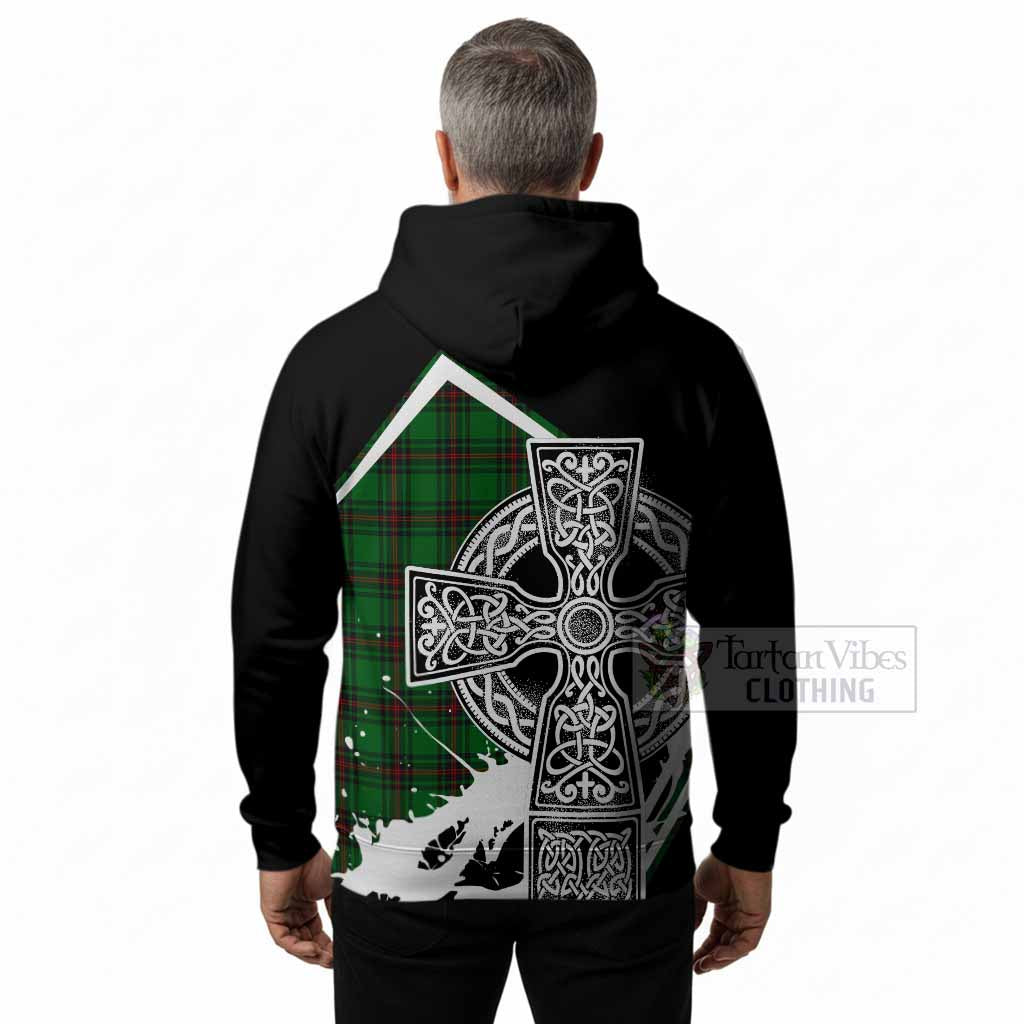 Anstruther Tartan Crest Hoodie Scottish Celtic Cross Heritage