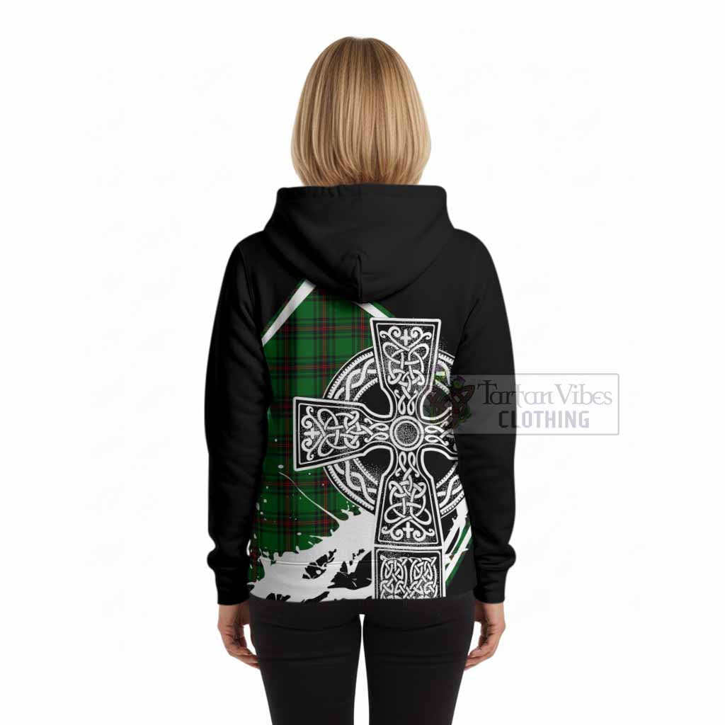Anstruther Tartan Crest Hoodie Scottish Celtic Cross Heritage