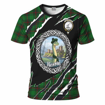 Anstruther Tartan Crest Loch Ness Monster T-Shirt Celtic Knot Nessie Art