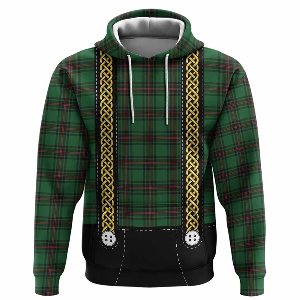Anstruther Tartan Lederhosen Costume Hoodie Scotland Celtic Knot Motif