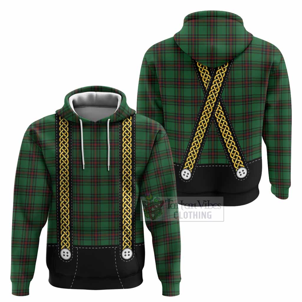 Anstruther Tartan Lederhosen Costume Hoodie Scotland Celtic Knot Motif