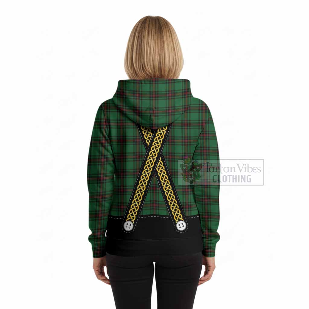 Anstruther Tartan Lederhosen Costume Hoodie Scotland Celtic Knot Motif